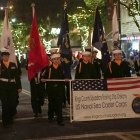 Sea Cadets take part in the Veterans' Day Parade.